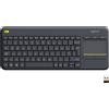 Logitech K400 Plus Tv tastiera RF Wireless QWERTY US International Nero