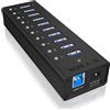 ICY BOX RaidSonic ICY BOX IB-AC6110 - Hub - 10 x SuperSpeed USB 3.0 - Desktop