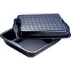 Dr. Oetker Teglia Dr Oetker Maxi Back-Idee 42x34x13cm smaltata nera con coperchio