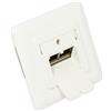 Good Connections Presa di rete Good Connections Cat. 6A - 2xRJ45 - schermata - da incasso - DESIGN-CAPABLE - ingresso cavi verticale - bianco perla RAL1013