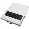 Aixcase AIX-19K1UKUSTP-W aixcase 19" Rack 1U Tastatur US Touchpad USB lichtgrau