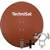 TechniSat SATMAN 850 PLUS | Antenna satellitare da 85 cm con staffa LNB da 40 mm | rosso