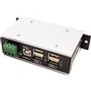 EXSYS Hub USB 2.0 EXSYS, industriale, montaggio su guida DIN (EX-1163HMS-WT) (15.06.3057)