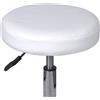 vidaXL 84958 Sgabello regolabile in altezza Bianco