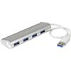 StarTech Hub USB a 4 porte StarTech.com, da USB A a 4 porte USB-A, USB 5Gbps, design robusto, alimentazione a bus, hub USB 3.0 portatile per laptop
