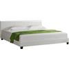 corium Letto imbottito Corium® 'Barcelona' 140 x 200 cm Bianco con Similcuoio / rivestimento in Similcuoio / Moderno / con rete a doghe /