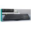 Logitech Wireless Touch Keyboard K400 Plus - Tastiera - senza fili - 2,4 GHz - Spagnolo - Nero
