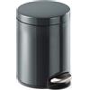 DURABLE Cestino cilindrico con pedale 5L , Grigio, 341058