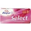 Fripa 1030809 Toilettenpapier Select - 3-lagig, geprägt, hochweiß, 8 Rollen à 250 Blatt