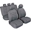 LAMPA Set universale di coprisedili sportivi deluxe grigio 5 copripoggiatesta