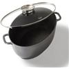 STONELINE® Casseruola ovale 39x26 cm | con coperchio