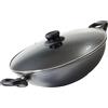 STONELINE® Padella Wok 28 cm | con coperchio - Nero
