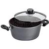 Stoneline Casseruola Stoneline 6741 2 L, 18 cm, alluminio pressofuso, grigio, coperchio incluso