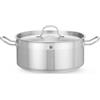 HENDI Casseruola HENDI, bassa - con coperchio, Profi Line, 7,5L, ⌀280x(H)120mm