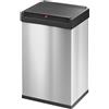 Hailo Bidone per rifiuti Big-Box Swing L, 35 L, acciaio inox Bidone per rifiuti di grande capacità, acciaio inox e plastica, automatico - 1 pezzo (0840-111)