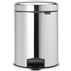 Brabantia Cestino a pedale newIcon rotondo in acciaio inox