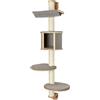 Kerbl Wall-mounted cat tree - H. 168 cm - Tofana Dolomite - KERBL - Gray