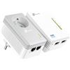 Tp-Link, Kit ripetitore WLAN N300 con adattatore Powerline 600 Mbps, bianco