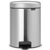 Brabantia 112102 Cestino 5 L rotondo in acciaio inox