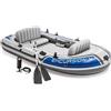 INTEX Escursione pontile da pesca per 4 persone con remi e pompa