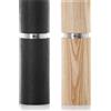 AdHoc MP47 Set macinae macina pepe Textura 20 cm, acciaio inox | legno di frassino chiaro e scuro