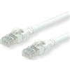 ROLINE - Cavo patch - da RJ-45 (M) a RJ-45 (M) - 15 m - UTP - CAT 6a - senza alogeni, stampato, a trefoli - bianco (21.15.276