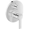 Duravit B.2 Mitigeur bain douche encastré, rosette ronde, 2 consommateurs, bec de baignoire de conversion / douchette, avec robinet inverseur, B25210012010, B25210012010