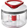 zyliss multi cutter chopper Easy Pull utensile da cucina in plastica bianco_rosso