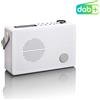 Lenco PDR-030WH - Radio DAB+/FM portatile con funzione di sveglia - Bianco