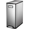 EKO - Pattumiera a pedale Ecofly Recycler 20+20 litri - Acciaio inox Plastica - Acciaio inox opaco