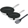 WMF Devil Bratpfannen-Set, 3-teilig, 24 cm + 28 cm + Pfannenwender 3201001278 4000530694508