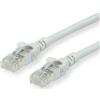 ROLINE - Cavo patch - RJ-45 (M) bis RJ-45 (M) - 15 m - UTP - CAT 6a - alogenato, geformato, verseilt - Grau (21.15.270