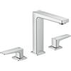 hansgrohe Metropol Mélangeur lavabo 3 trous 160, poignées à levier, vidage par pression, saillie 152mm, 32515000, 32515000