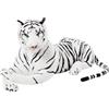 BRUBAKER tigre bianca 110 cm peluche coccoloso