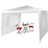 Relaxdays gazebo relax 3x3 m con 2 pannelli laterali