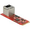 DELOCK SATA Konverter M.2Key A+E -> 1x Gigabit LAN St/Bu