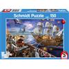 Schmidt Spiele Avventura con i pirati, 150 pezzi - Puzzle per bambini