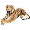 BRUBAKER tigre gigante marrone con denti 130 cm peluche tigre di peluche