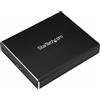 StarTech.com Custodia per unità disco rigido SSD per due unità disco rigido M.2 - USB 3.1 Tipo C - Cavo USB C - Adattatore da USB 3.1 Case a 2x M2 - Array di archiviazione flash - 2 alloggiamenti - USB 3.1 (esterno) - per P/N: TBLT3MM1MA, TBLT3MM2M, …