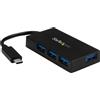 StarTech.com Hub USB C a 4 porte - Hub USB Type-C con 4 porte USB-A (USB 3.0/3.1 Gen 1 SuperSpeed 5Gbit/s) - Alimentazione tramite bus USB o alimentatore (incluso) - Hub da viaggio USB-C a USB-A BC 1.2 (HB30C4AFS) - Hub - 4 x USB 3.0 SuperSpeed - Desktop