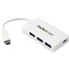 StarTech.com Hub USB-C a 4 porte - USB C e 3x USB-A - Hub USB 3.0 - Bianco - Hub USB a 4 porte - Espansore di porte USB - Hub USB di tipo C - Hub - 3 x SuperSpeed USB 3.0 + 1 x USB 3.1 - Desktop