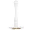 Relaxdays Set di 2 macina-pepe in legno, manuali, per spezie o 40 cm, con macina in Vetroceramica, ricaricabili, nero/bianco