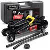 Deuba Cric idraulico per Auto max. 2t Sollevamento max. di 330mm Martinetto Officina con Custodia