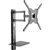 Maclean Televisore Supporto da parete per TV con ripiano per DVD Supporto per ripiano VESA 100-400