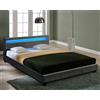 corium LED tessile letto matrimoniale imbottito 140x200cm struttura letto tessuto CORIUM