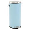 Eko-Europe EKO - Cestino a pedale Belle Deluxe 30 litri - Acciaio Plastica - Azzurro, sabbiato