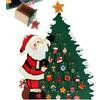 Spielwerk® Calendario dell' Avvento Riutilizzabile in Legno Babbo Natale Decorazione Natalizia da Riempire