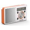 TechniSat DigitRadio 1 - Radio DAB portatile - 1 watt - argento, arancio