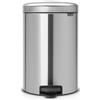 BRABANTIA cestino a pedale NewIcon 20 litri in acciaio opaco