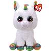TY Plus Ty 42Cm Boos Pixy Unicorno Alb